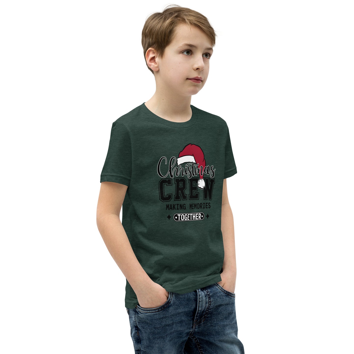 Christmas Crew Making Memories Together Youth Short Sleeve T-Shirt