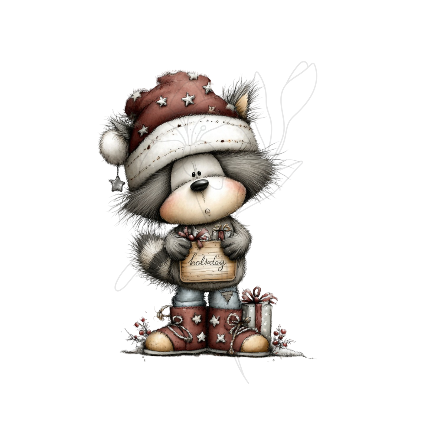 Whimsical Holiday Crew Neck