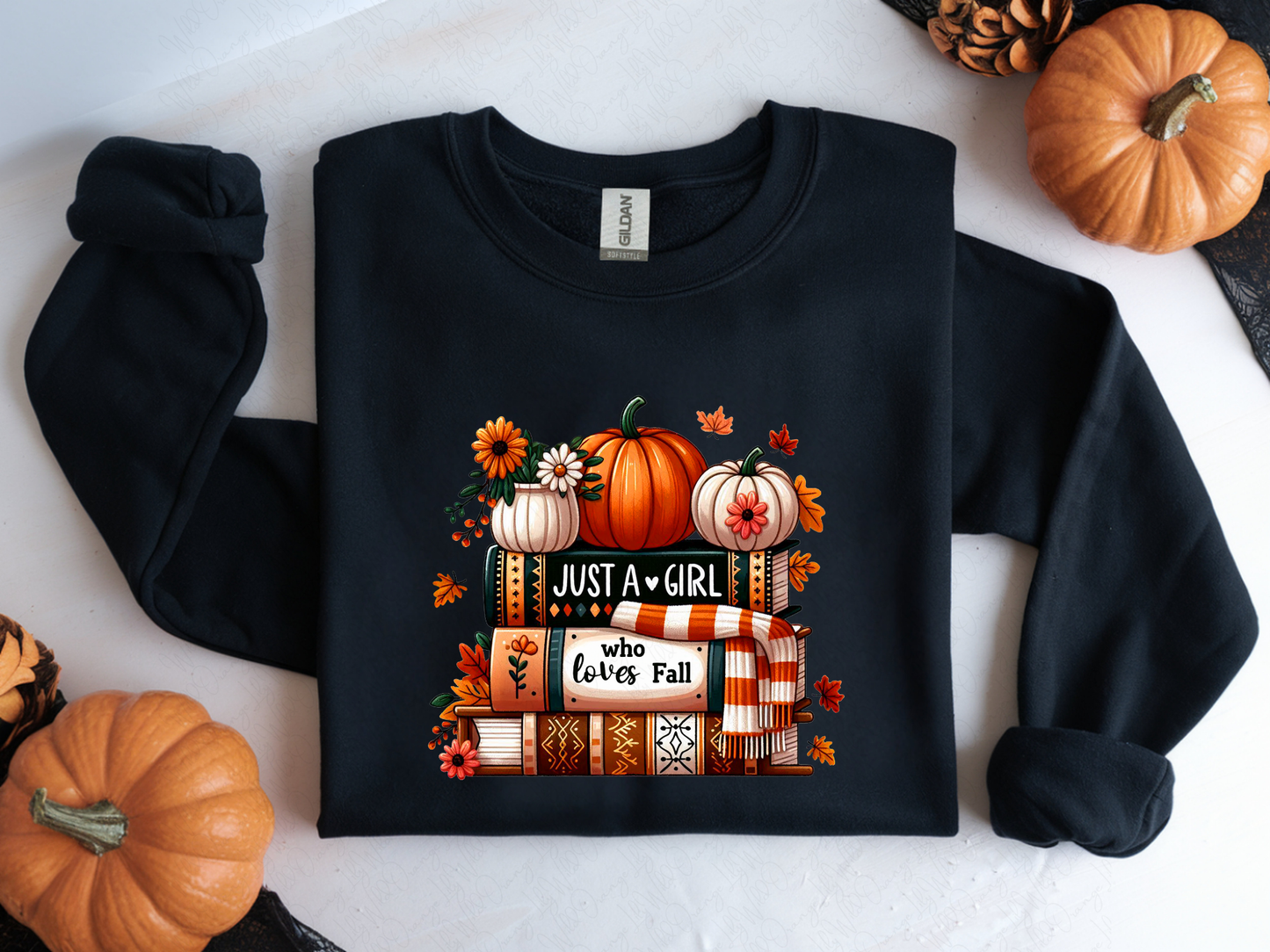 Just a Girl Who Loves Fall Crew Neck