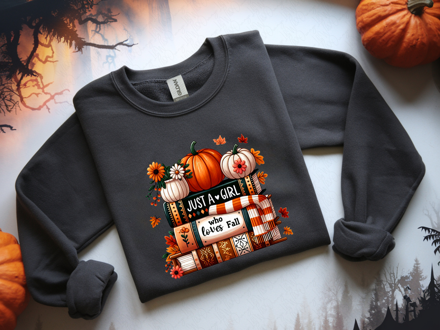 Just a Girl Who Loves Fall Crew Neck
