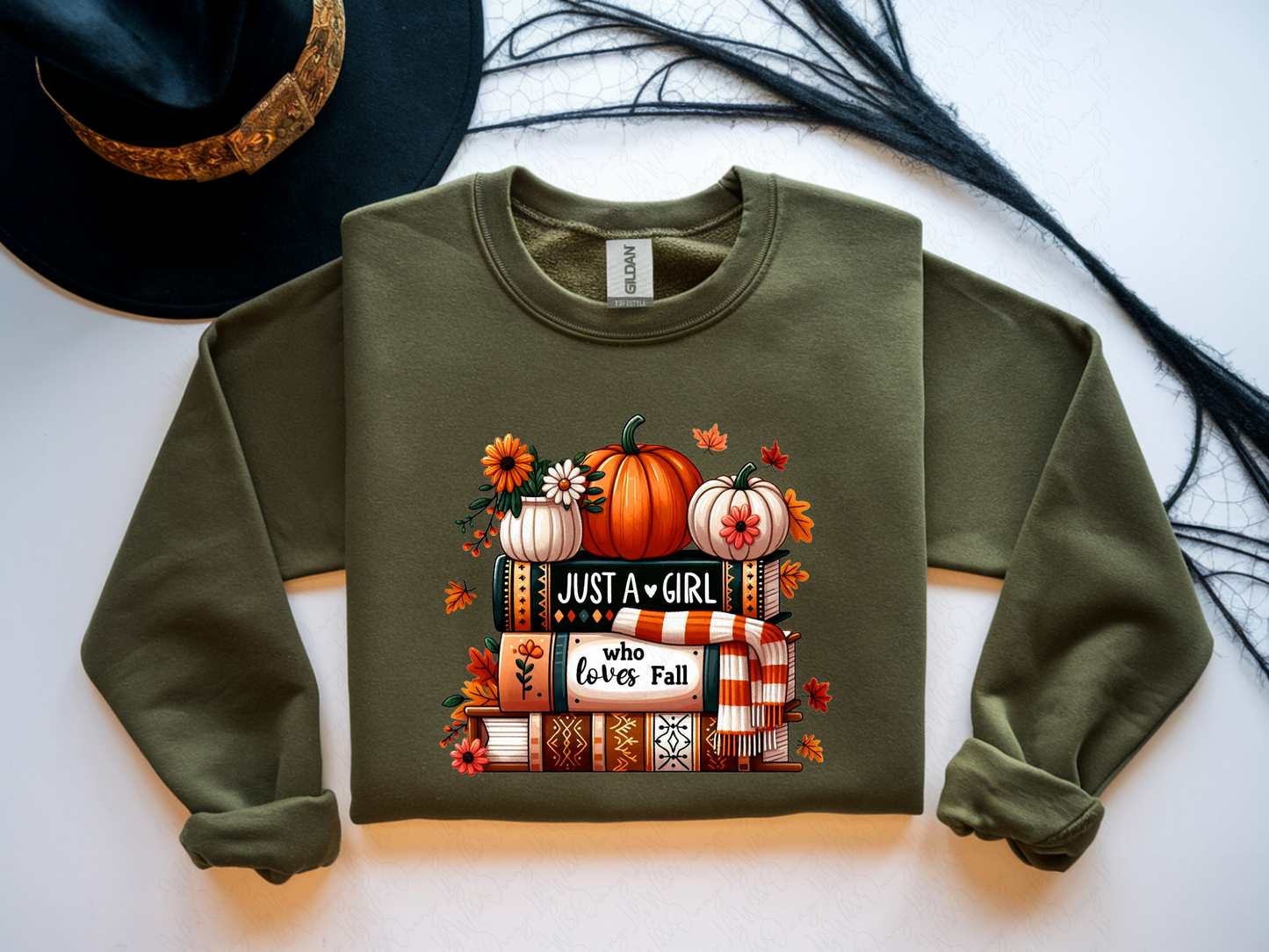 Just a Girl Who Loves Fall Crew Neck