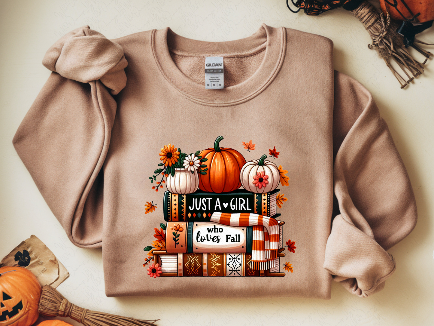 Just a Girl Who Loves Fall Crew Neck