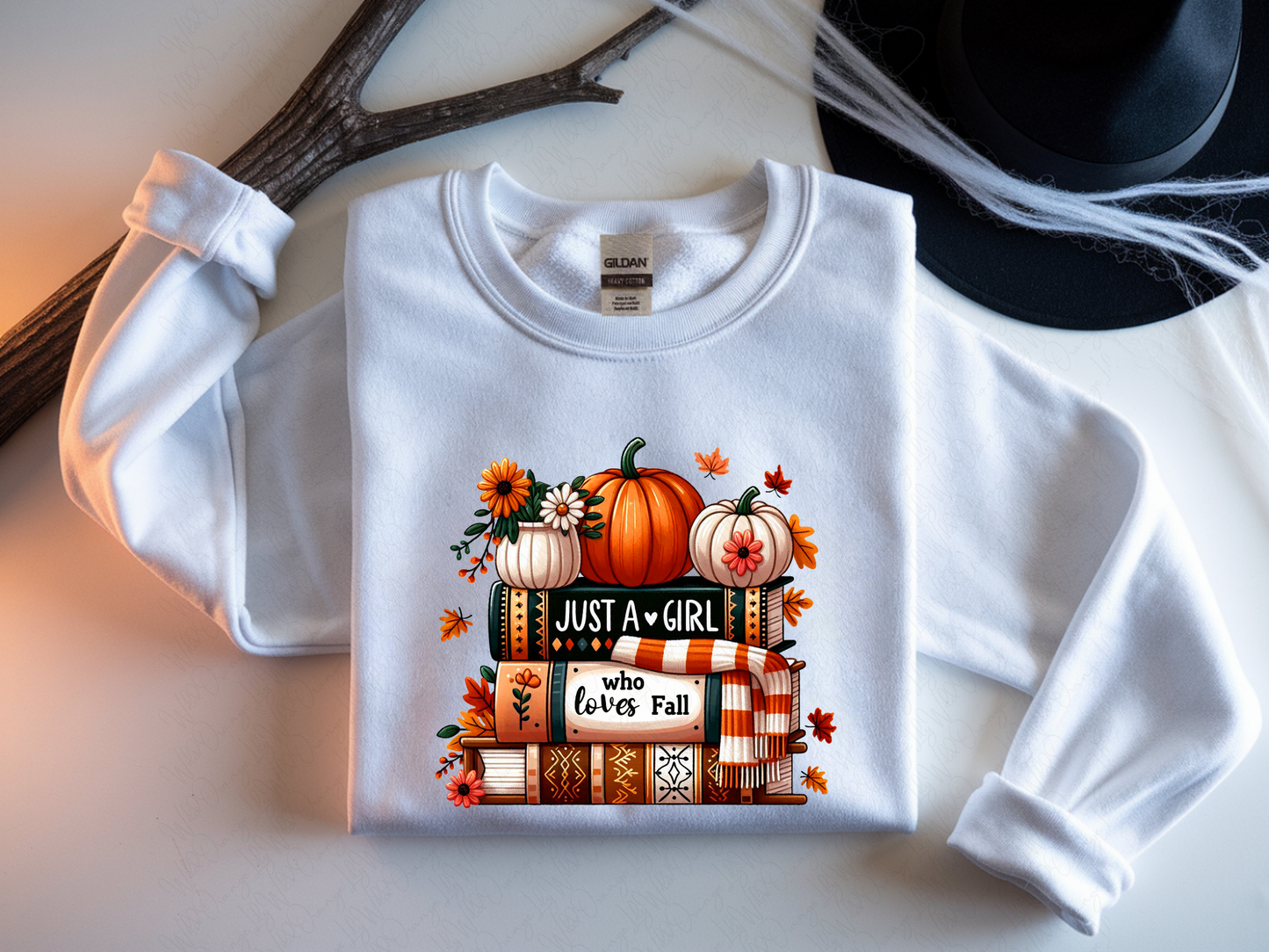 Just a Girl Who Loves Fall Crew Neck